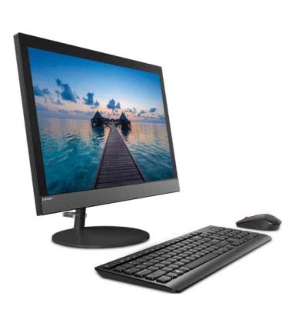 LENOVO V130 201GM ALL IN ONE PC, INTEL PENTIUM SILVER J5040 (DUAL CORE), INTEL UHD 605 GRAPHICS, 1TB HARD DISC DRIVE, 4GB MEMORY, WIRED KEYBOARD & MOUSE, 19.5 INCHES MONITOR, BLACK COLOR